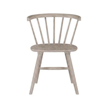 Solid Rubberwood Dining Chair with Curved Back for Dining Room, Tan