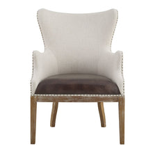 George Two Tone Wingback Accent Chair
