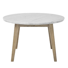 Vida 48" Round White Marble Dining Table