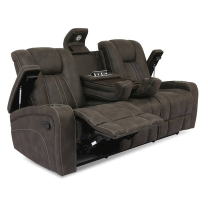 Marlow Charcoal Manual Recliner Sofa