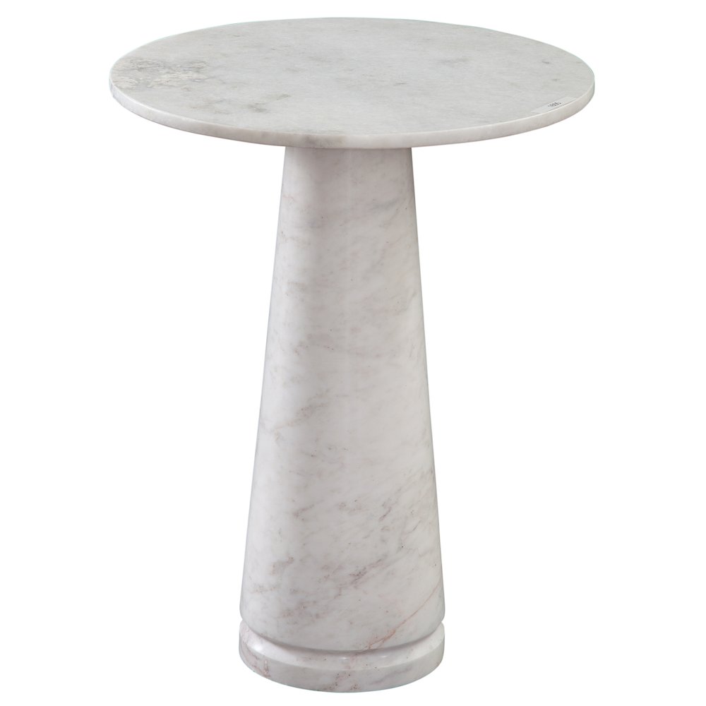 Joni Talita White Marble End Table