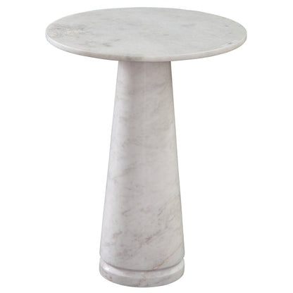 Joni Talita White Marble End Table