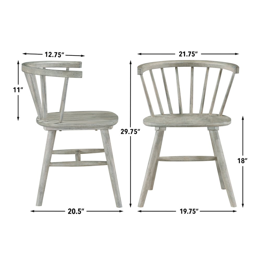 Willow 5-Piece 42" Round Dining Set, Tan