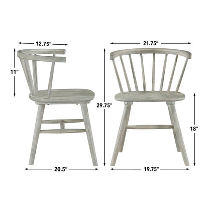 Willow 5-Piece 42" Round Dining Set, Tan