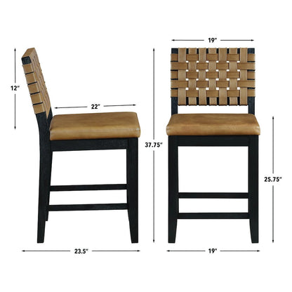 Reid Black Counter Chair
