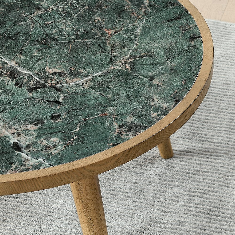 Novato 3-Piece Sintered Stone Table Set (Cocktail Table & 2 End Tables)