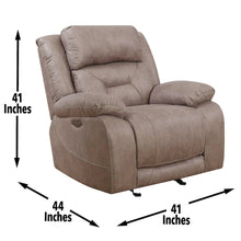 Aria Power Glider Recliner - Desert Sand