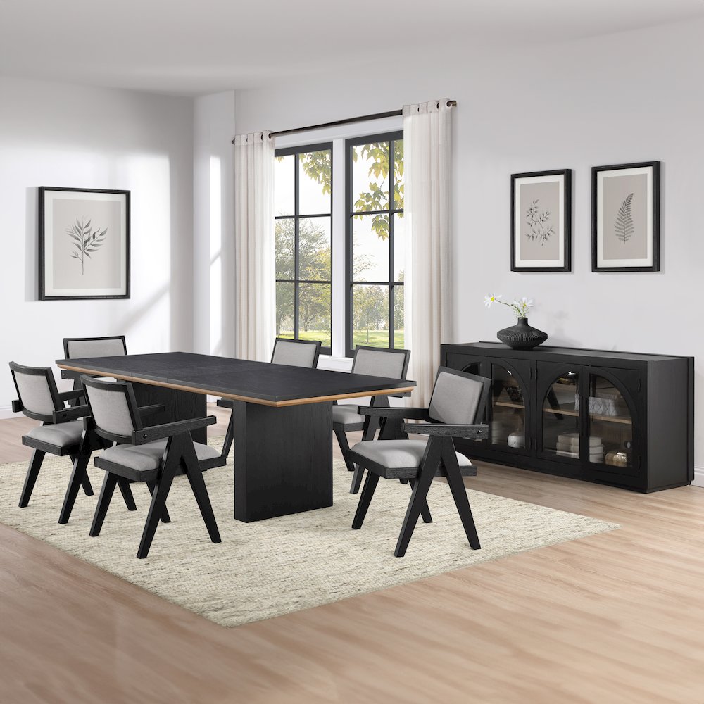 Magnolia 80-96" Table 7-Piece Arm Chair Dining Set