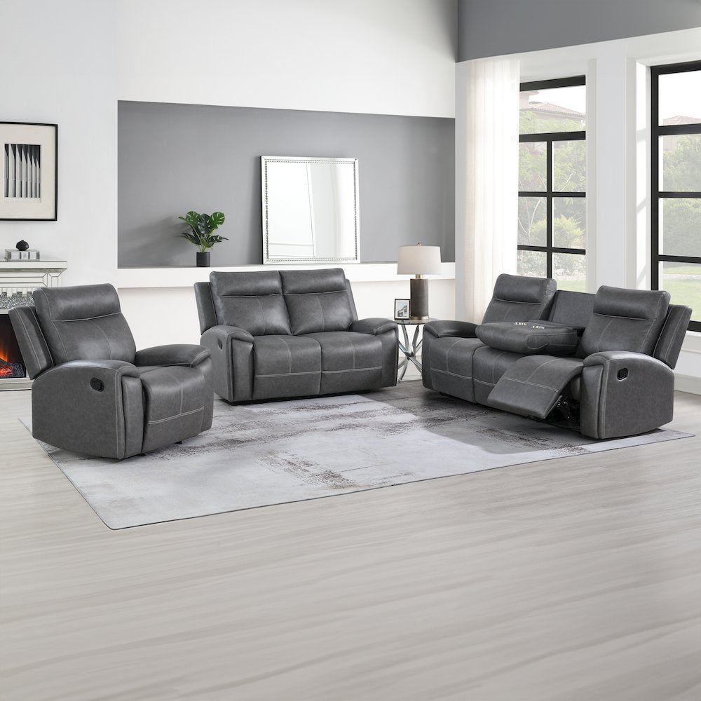Gaston 3-Piece Manual Reclining Set
