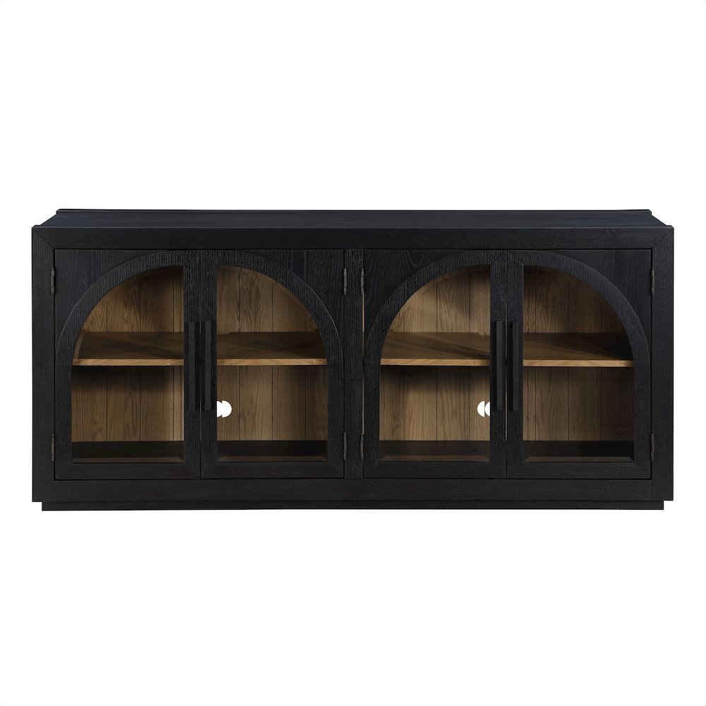 Magnolia Cathedral Doored Server, Black