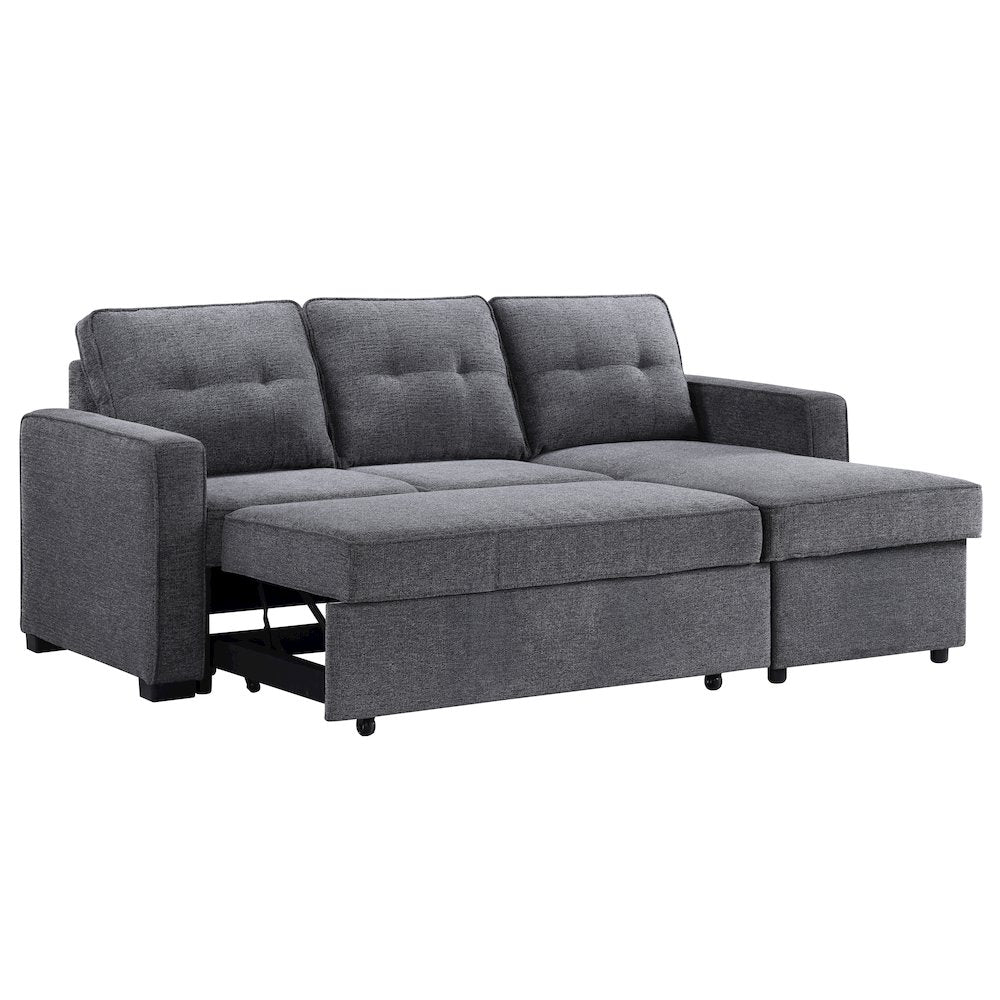 Noah Reversible 95" Chofa, Gray