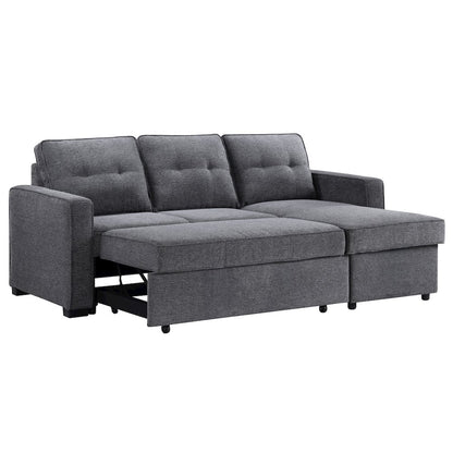 Noah Reversible 95" Chofa, Gray