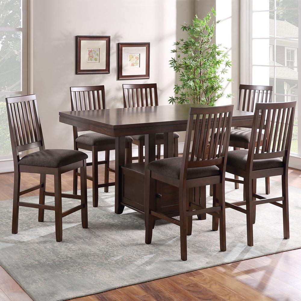 Yorktown 5-Piece Counter Storage Dining Set