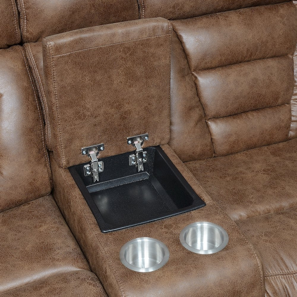 Brock Power Recliner Console Loveseat