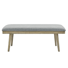 Vida Gray Polyester Dining Bench