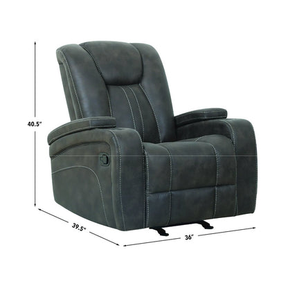 Marlow Charcoal 3PC Manual Reclining Set
