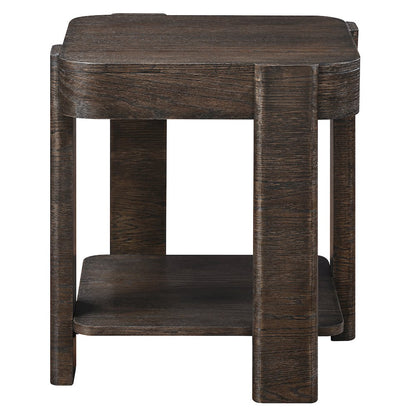 Salina Espresso Square End Table
