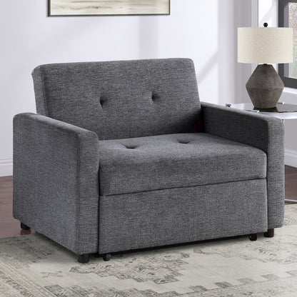 Noah Gray Chair w/ Twin Sleeper