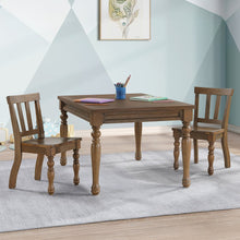 Joanna Kids 3PC Dining Set, Mocha Finish