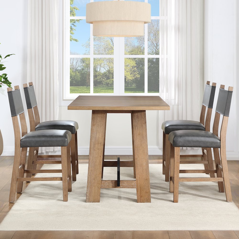 Aubrey Brown 5pc Counter Set