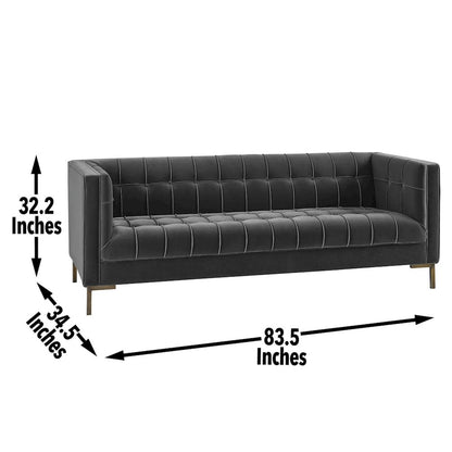 Isaac Gray Sofa and Loveseat