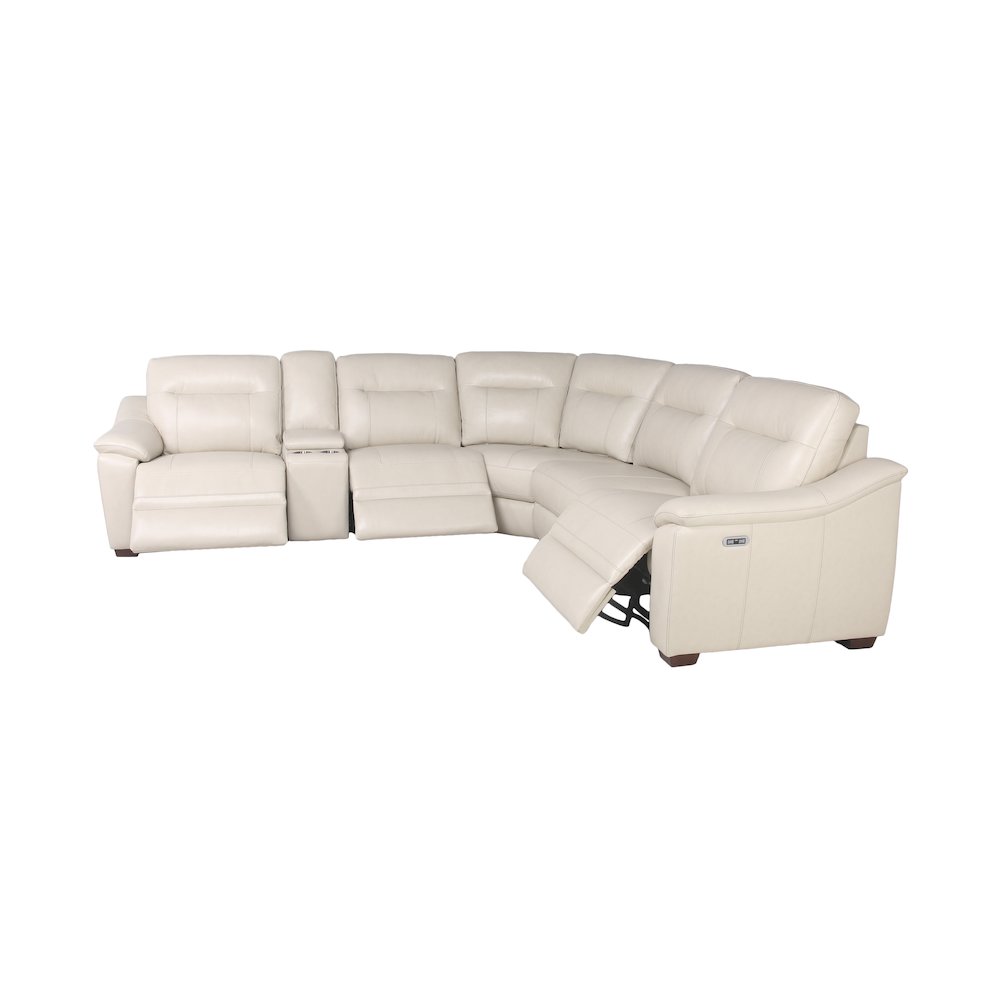 Casa Power Reclining Sectional Ivory