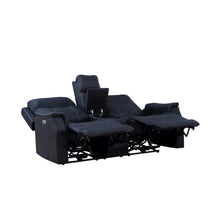 Valencia Dual Power Reclining Console Loveseat - Ocean