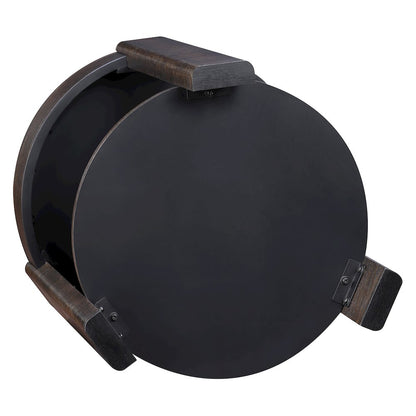 Salina Espresso Round End Table