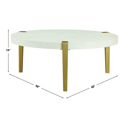 Gracie Coffee Table, White