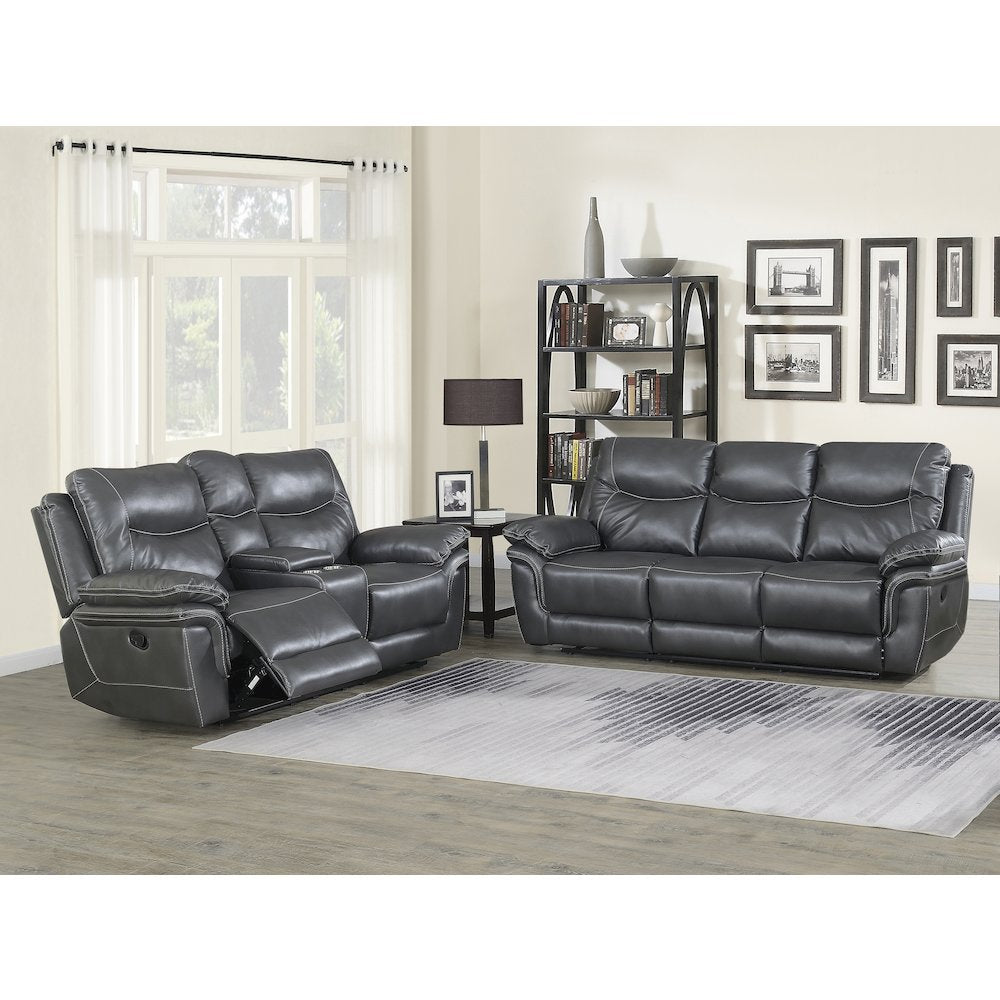 Isabella Console Loveseat Grey