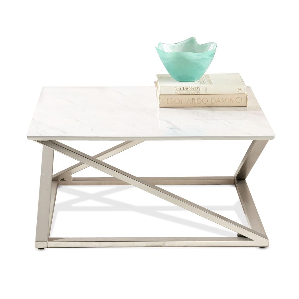 Zurich Faux White Marble Top