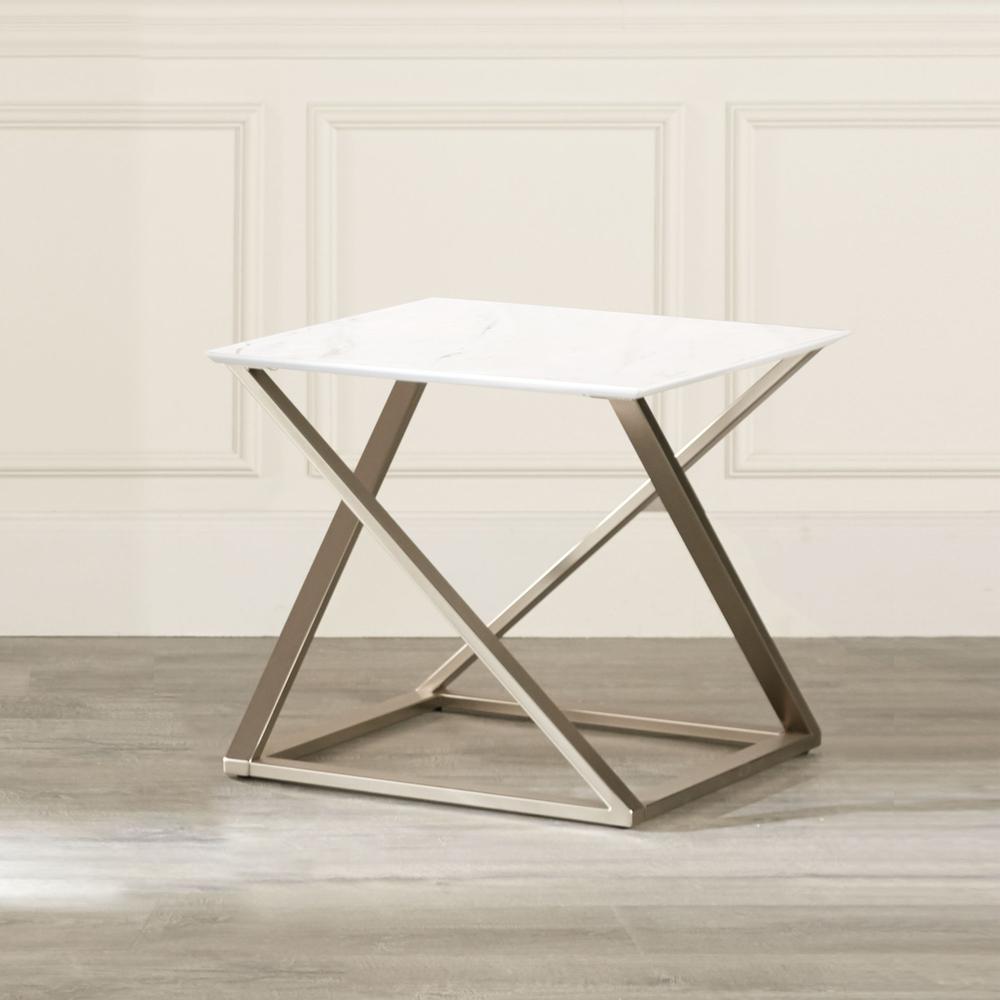Zurich Faux White Marble Top