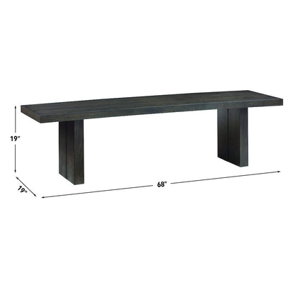 Evan 78-96-inch Dining Table w/18-inch Leaf, 4 Eggshell Chairs, Bench