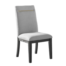 Yves Black Dining Table With 8 Grey Chairs and Server