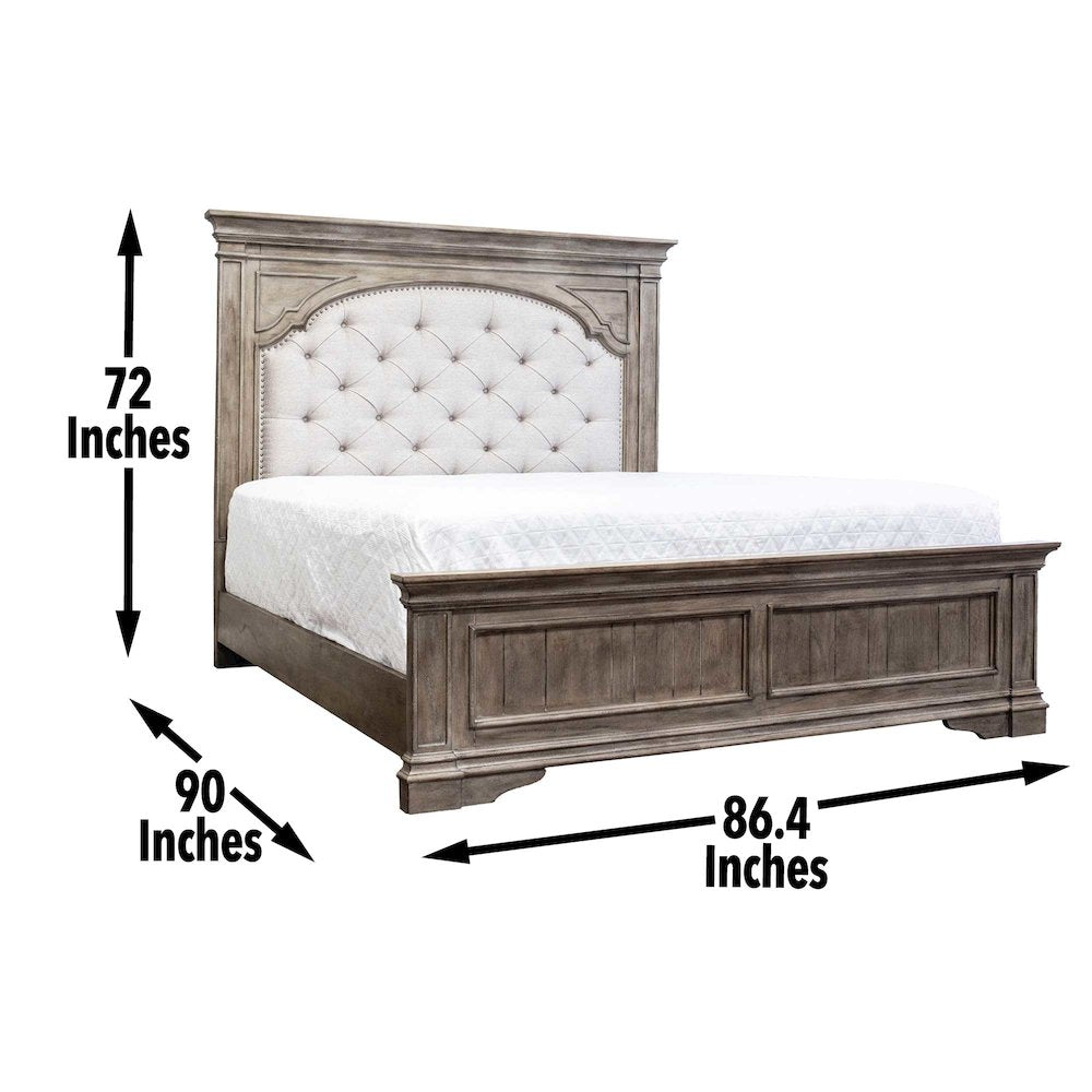 Highland Park King Bed Driftwood