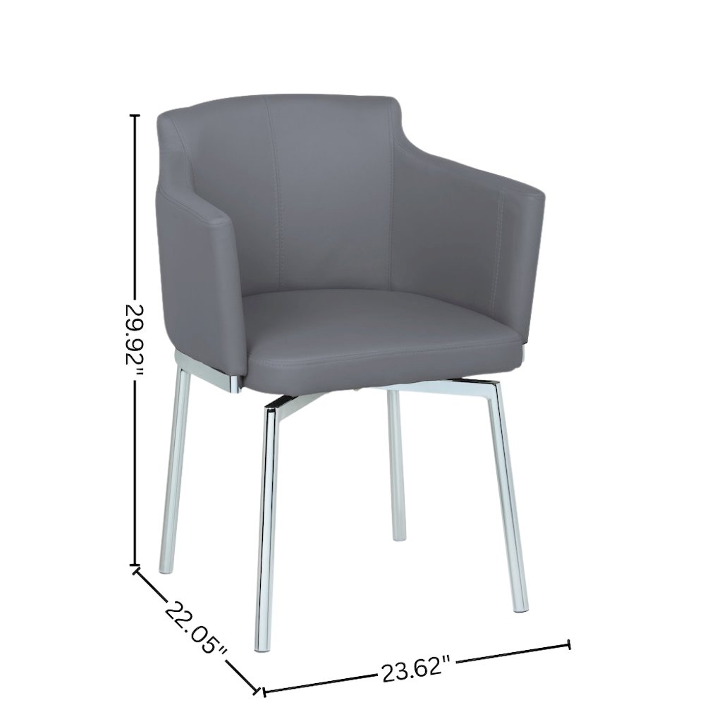 Gray Dining Chairs – Accent Chairs Set of 2