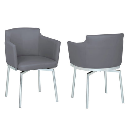 Gray Dining Chairs – Accent Chairs Set of 2