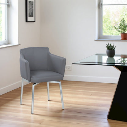 Gray Dining Chairs – Accent Chairs Set of 2