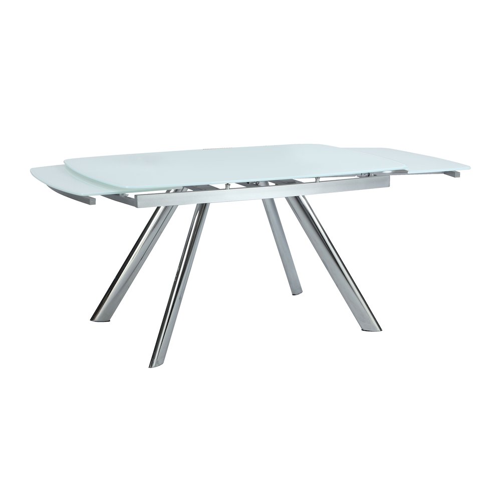 Extendable Dining Table W/ Starphire Glass Top