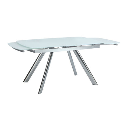 Extendable Dining Table W/ Starphire Glass Top