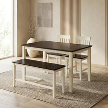 Jofran Solid Wood Counter Height Dining Set 4-Piece, Distressed Finish