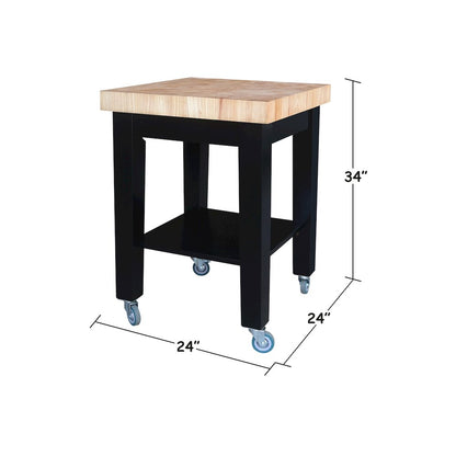 Solid Wood Kitchen Island