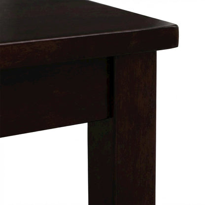 Modern Rich Mocha Coffee Table with Wipe Clean Surface