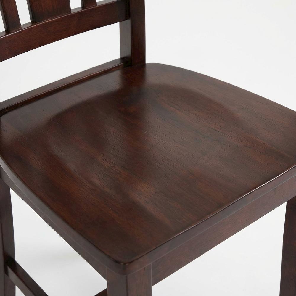 Set of Two Mocha Splatback Dining Chairs for Elegant Meals