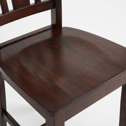 Set of Two Mocha Splatback Dining Chairs for Elegant Meals