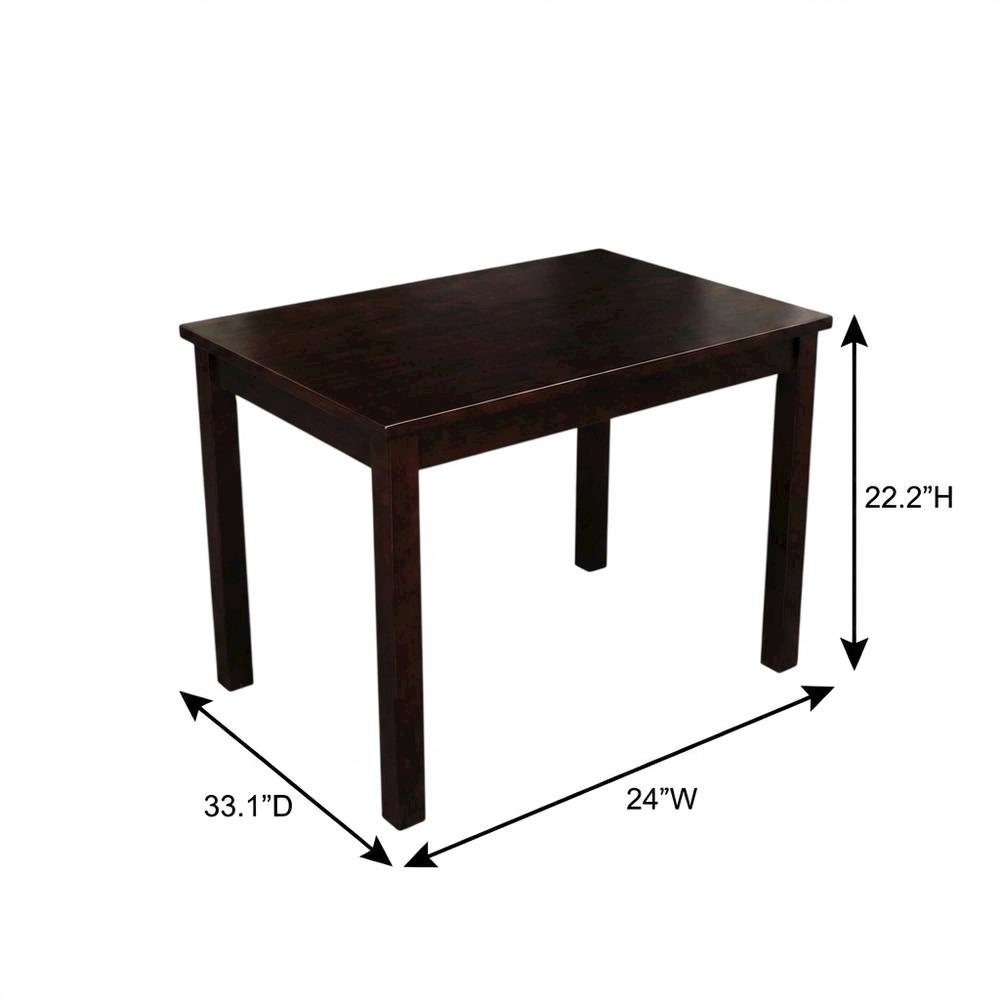 Modern Rich Mocha Coffee Table with Wipe Clean Surface