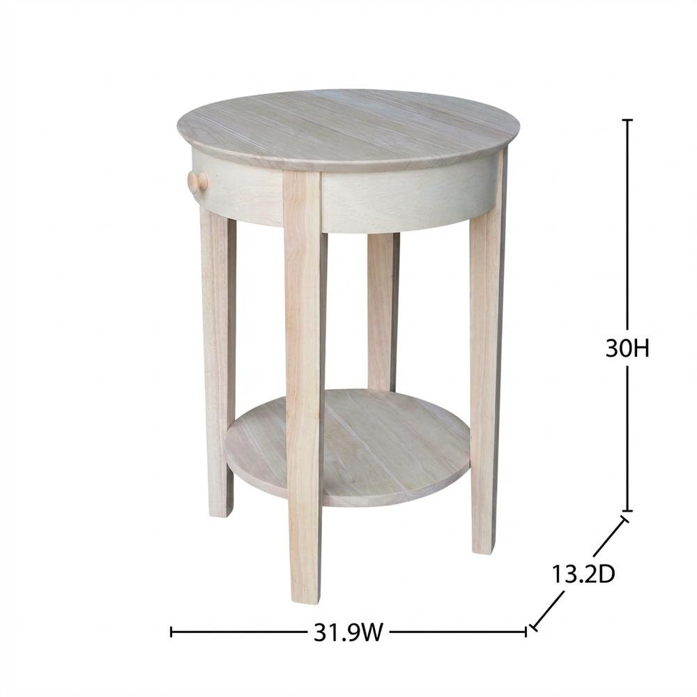 Unfinished Entry Table with Modern Design and Versatile Use