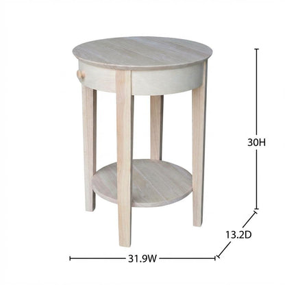 Unfinished Entry Table with Modern Design and Versatile Use