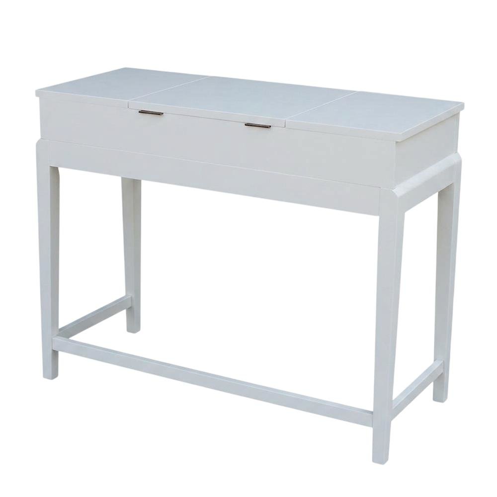 Snow White Vanity Table with Elegant Design for Bedroom or Dressing Area
