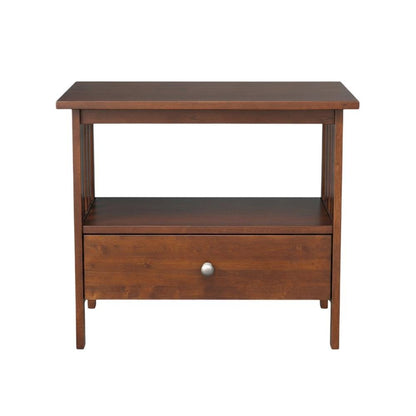 Espresso TV Stand with Hardwood Construction and Modern Design